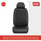 Carpoint - Nice - Stoelhoezen Set - Zwart - Polyester - 4-delig