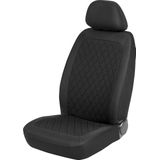 Carpoint - Nice - Stoelhoezen Set - Zwart - Polyester - 4-delig