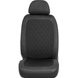 Carpoint - Nice - Stoelhoezen Set - Zwart - Polyester - 4-delig