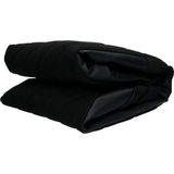 Carpoint - Milaan - Stoelhoezen Set - Zwart - Polyester met PVC Accenten