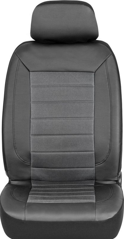 Carpoint - Praag - Autostoelhoezen - Zwart - Polyester - 4-delige set