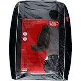 Carpoint - Madrid - Autostoelkussen - Zwart / Grijs - Water- en Vuilafstotend