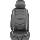 Carpoint - Madrid - Autostoelkussen - Zwart / Grijs - Water- en Vuilafstotend