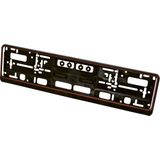 Carpoint - Langwerpig Kunststof Kentekenplaathouder - Rood - Geschikt voor Europees Model