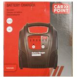 Carpoint - 4A Acculader - Zwart - Kunststof