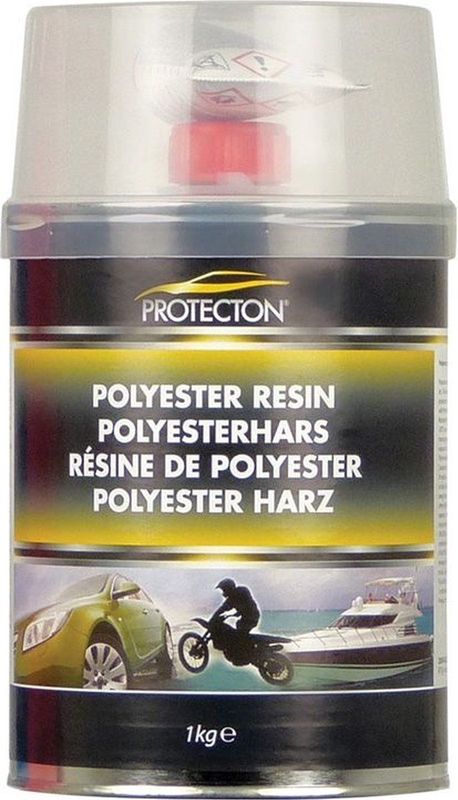 Protecton - Polyesterhars - 1 kg - Snel drogend - Veelzijdig - Sterk