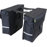 Dresco Luxe Shopper Dubbele Fietstas 40 Liter Nylon Zwart