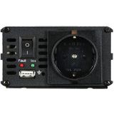 Carpoint - Omvormer 12V>230V - 600W - Inclusief Accuklemmen