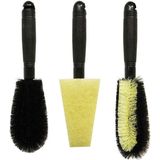 Carpoint - Velgenborstelset - 3 Stuks - Kwalitatief Hoogwaardig