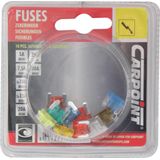 Carpoint - Assortiment Mini Steekzekeringen - 10 Stuks - Blisterverpakking