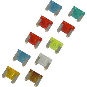 Carpoint - Assortiment Mini Steekzekeringen - 10 Stuks - Blisterverpakking