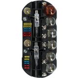 Carpoint - 30-Delige Gloeilampenset - H1-Lampen - Zekeringen - Opbergbox