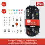 Carpoint - 30-Delige Gloeilampenset - H1-Lampen - Zekeringen - Opbergbox