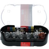 Carpoint - H4 Autolampenset - 30-delige Set - Inclusief Zekeringen - Compacte Opbergbox