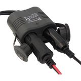 Carpoint - Stekkerdoos - 2-Weg - 12V/10A - LED Indicatie - Kabellengte 130cm