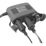 Carpoint - Stekkerdoos 3-weg - 12 Volt - 10 Ampère - LED Indicatie - Kabellengte 130cm