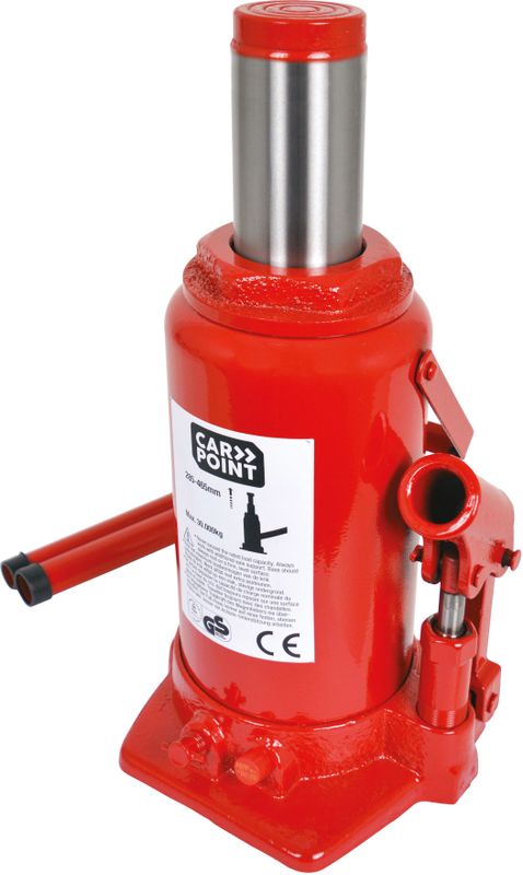Carpoint - Hydraulische PotKrik - Rood - Maximaal Belastbaar tot 30.000KG