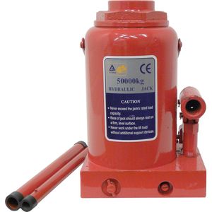 Carpoint - Hydraulische PotKrik - 50.000KG - Hefbereik 285-465mm