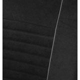 Carpoint - Velours Stoelhoesset - Zwart - Polyester - 4-Delig