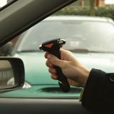 Carpoint - Veiligheidshamer - Zwart - Gehard Staal - Inclusief Gordelsnijder