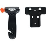 Carpoint - Veiligheidshamer - Zwart - Gehard Staal - Inclusief Gordelsnijder