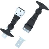 Carpoint - Motorkaphaken - Zwart - Rubber - Set van Twee