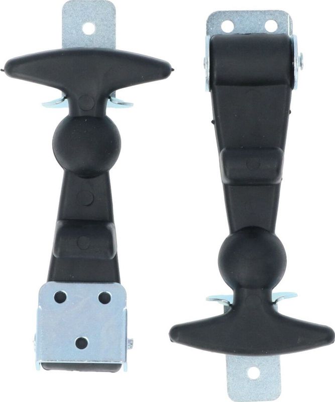 Carpoint - Motorkaphaken - Zwart - Rubber - Set van Twee