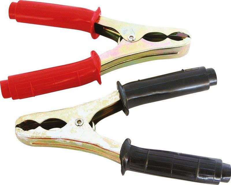 Carpoint - Accupooltang - Zwart/Rood - Staal - Set van 2