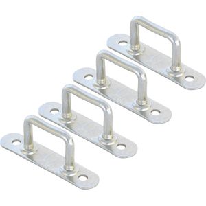 Carpoint - Opschroefhaken - 4 Stuks - Metalen - Voor Aanhangernetten