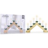 Kaarsenbrug met 7 lampen - hout