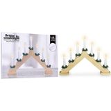 Kaarsenbrug met 7 lampen - hout