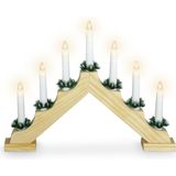Kaarsenbrug met 7 lampen - hout