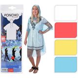 Free And Easy Regenponcho Unisex Blauw One Size