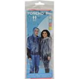 Free And Easy Regenponcho Unisex Blauw One Size