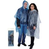 Free And Easy Regenponcho Unisex Blauw One Size