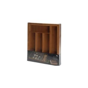 Excellent - Besteckkasten Besteckeinsatz Schubladeneinsatz Bambus ausziehbar 28,5-45 cm