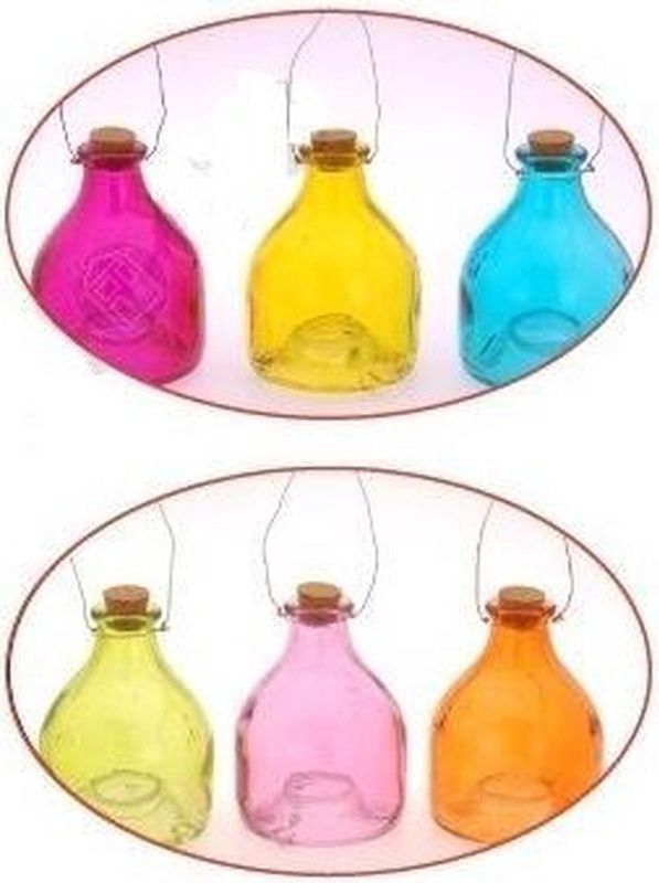 Wespenval Glas 13x9cm 6 Ass. Kleur