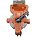 FX Tools Landmeter - Oranje - Meetlint met Rolhendel - 30 Meter