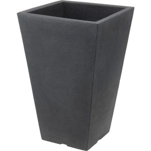 Homestyle Bloempot Capri - Bloempotten - 35x35x55 cm Lichtgrijs Vierkant