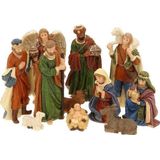 CrechedeNoel Kerststal figuren - 11-Delig - Polystone