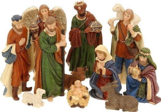 CrechedeNoel Kerststal figuren - 11-Delig - Polystone