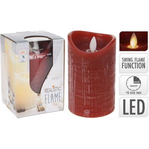 LED Kaars met Timer Rood