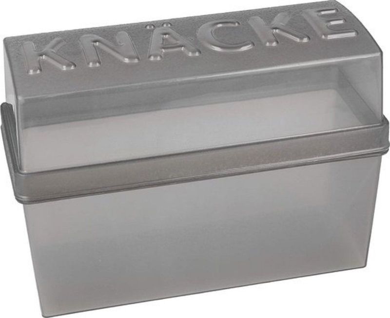 Knäcke Crackerdoos - Knackebrod Bewaardoos - Bewaardoos - Transparant Donker