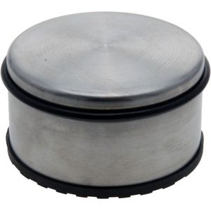 Aluminium deurstopper met rubber 11 cm