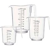 Maatbekersset - 3 Stuks - Melk Transparant