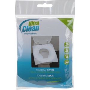 Toiletbril Dekje Hygienische Bescherming 10stuks Ultra Clean Toiletpapier