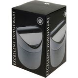 Excellent Houseware - Prullenbak - RVS - 5 Liter - Compact