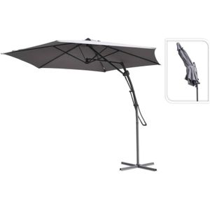 Push-up zweefparasol - Ø300cm - grijs