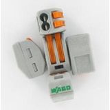 WAGO Lasklem, 2-voudig 0,2-4,0mm² - Grijs - 5 stuks