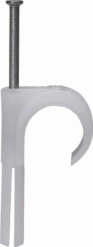 Kopp Spijkerclip 16-20mm Incl. Deuvel Wit 10st. | Kabelbinders, houders- & accessoires